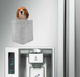 Beagle Dog in pocket Fridge Car Magnet Bumper Sticker App size 4"x7"