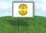 KEEP CALM AND EAT TACOS Yard Sign with Stand LAWN SIGN