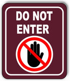 DO NOT ENTER PARK CAMPING Metal Aluminum composite sign
