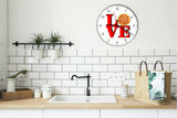 I Love Pizza Love Park Funny Kitchen Living room Wall Clock