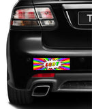 Set of 4 magnetic bumper stickers magnets GAY PRIDE LGBT LOVE WINS