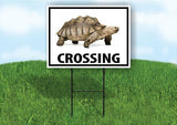 TURTLE CROSSING XING 18inx24in Yard Road Sign w/ Stand