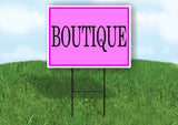 BOUTIQUE PINK Yard Sign Road with Stand LAWN SIGN