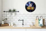Best Siberian Huskey Dog Galaxy Wars Space Star Kitchen Livingroom Wall Clock