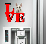 Bull Terrier Dog Love Park Cute Dog Fridge Refrigerator Car Magnet