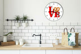 I Love Pretzels Love Park Funny Kitchen Living room Wall Clock