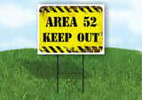 AREA 52 Yard Sign Road with Stand LAWN SIGN