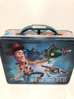 Disney Toy Story Buzz Lightyear Woody Metal Tin Workman Toolbox