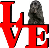 English Cocker Spaniel Dog Love Park Dog Fridge Refrigerator Car Magnet