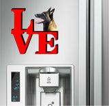 Belgian Sheepdog Love Park Cute Dog Fridge Refrigerator Car Magnet