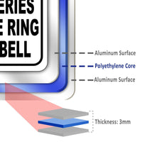 NOTICE Deliveries Please Ring Doorbell Aluminum composite outdoor sign