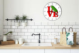I Love Pickle Love Park Funny Kitchen Living room Wall Clock