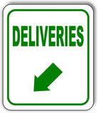DELIVERIES DIRECTIONAL BLACK Arrow Variations Metal Aluminum composite sign