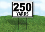 250 YARDS DISTANCE MARKER TARGET RUNNING Plastic Yard Sign ROAD SIGN with Stand