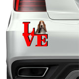 Basset Hound Love Park Cute Dog Fridge Refrigerator Car Magnet