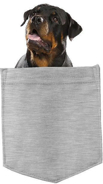 Rottweiler Dog in pocket Fridge Car Magnet Bumper Sticker App size 4"x7"