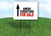 AMISH FURNITURE FOR SALE STRAIGHT ARROW arrow red Yard Sign with Stand LAWN SIGN