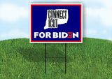 CONNECTICUT FOR BIDEN Yard Sign with Stand LAWN SIGN