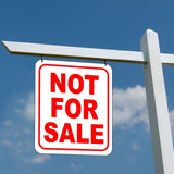 NOT FOR SALE Outdoor Metal sign