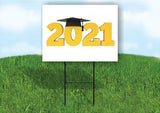 GRADUATION 2021 Yard Sign Road with Stand LAWN SIGN