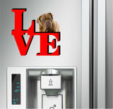 Bull Mastiff Dog Love Park Cute Dog Fridge Refrigerator Car Magnet