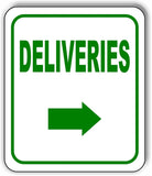 DELIVERIES DIRECTIONAL GREEN 8 Arrow Variations Metal Aluminum composite sign
