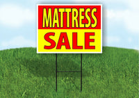 MATTRESS SALE RED YELLOW Plastic Yard Sign ROAD SIGN with Stand