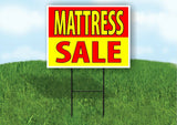 MATTRESS SALE RED YELLOW Plastic Yard Sign ROAD SIGN with Stand