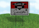 CLASS 2022 SENIOR MAROON GRAY Yard Sign with Stand LAWN SIGN