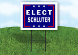 ELECT SCHLUTER 18 in x 24 in Yard Sign Road Sign with Stand
