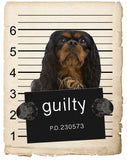 English Toy Spaniel Mugshot Bad Dog Fridge refrigerator Car Magnet