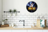Best Siberian Huskey Dog Galaxy Wars Space Star Kitchen Livingroom Wall Clock