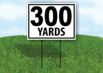 300 YARDS DISTANCE MARKER TARGET RUNNING Plastic Yard Sign ROAD SIGN with Stand