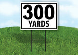 300 YARDS DISTANCE MARKER TARGET RUNNING Plastic Yard Sign ROAD SIGN with Stand