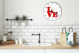 I Love Chinese Food Love Park Funny Kitchen Living room Wall Clock