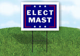 ELECT MASTO 18 in x 24 in Yard Sign Road Sign with Stand
