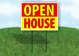 OPEN HOUSE RED YELLOW Yard Sign Road with Stand LAWN SIGN