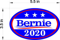 4 Pack Bernie Sanders for President 2020 Bumper Sticker Decal oval 5.5"x3.5" car
