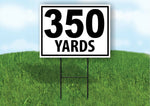 350 YARDS DISTANCE MARKER TARGET RUNNING Plastic Yard Sign ROAD SIGN with Stand