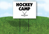 Hockey camp Plastic Yard Sign ROAD SIGN with Stand