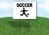 SOCCER Yard Sign with Stand LAWN SIGN