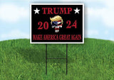 PUNISHER TRUMP 2024 MAKE AMERICA GREAT AGAIN Yard Sign Road with Stand LAWN SIGN