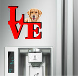 Golden Retriever Dog Love Park Dog Fridge Refrigerator Car Magnet
