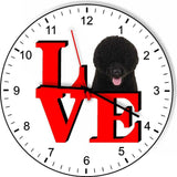 Portuguese Water Dog Cute Puppy Dog kitchen living room Wall Clock