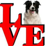 Border Collie Dog Love Park Cute Dog Fridge Refrigerator Car Magnet