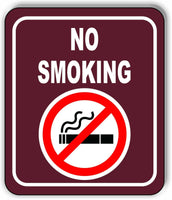 NO SMOKING PARK CAMPING Metal Aluminum composite sign