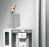 Bull Terrier Dog in pocket Fridge Car Magnet Bumper Sticker App size 4"x7"