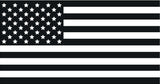 SET OF 3 Black white American Flag Car MAGNET Magnetic Bumper Sticker Marines