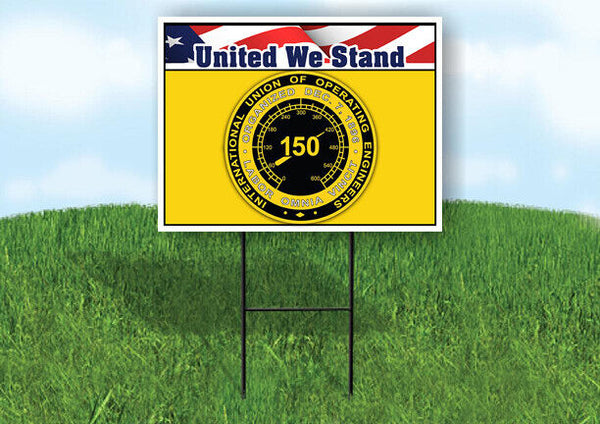 150 circle united 18inx24in Yard Road Sign w/ Stand