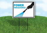 POWER WASHING WITH BORDER Yard Sign with Stand LAWN SIGN